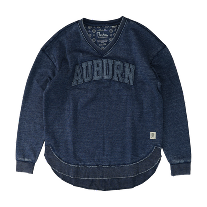 Navy Auburn Tigers Solid Sweatshirt Pullover
