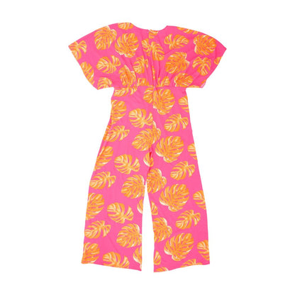 Pink Floral Jumpsuit