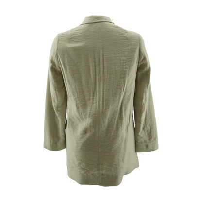 Beige Solid Blazer
