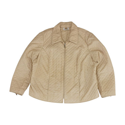 Vintage Beige Solid Lightweight Jacket
