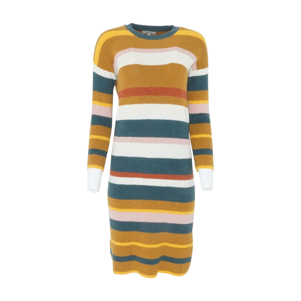 Multi Striped Midi Dress