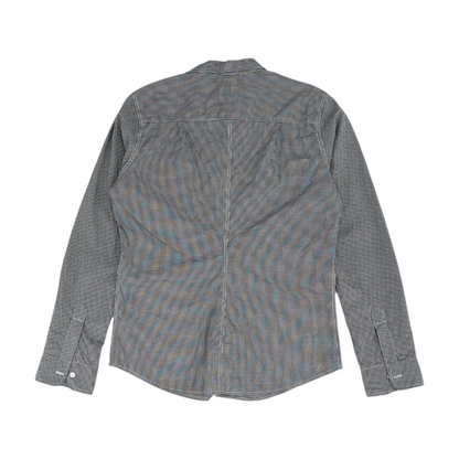 Black Check Button Down