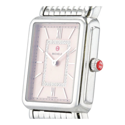 Women's Deco II Stainless Steel Diamond Frame Watch