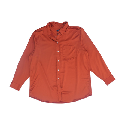 Orange Button Down