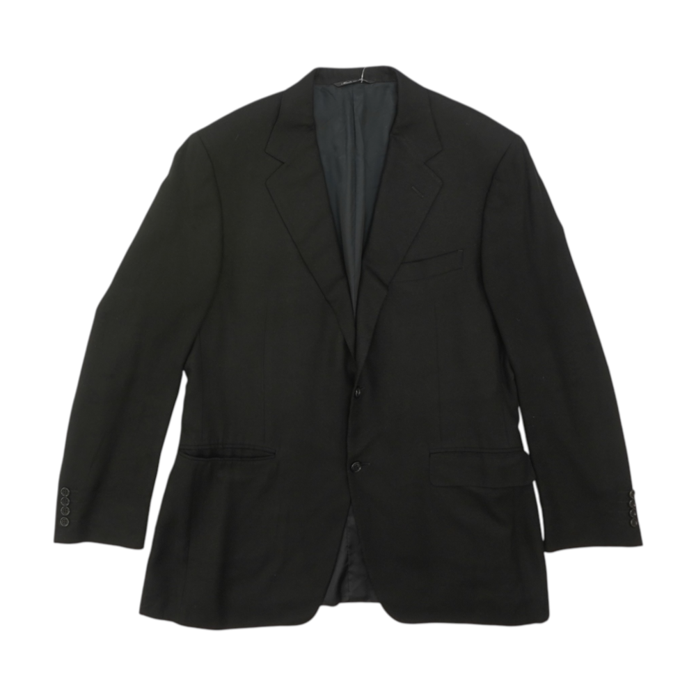Canali Black Solid Sport Coat – Image 1