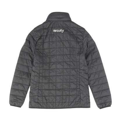 Black Solid Puffer Jacket
