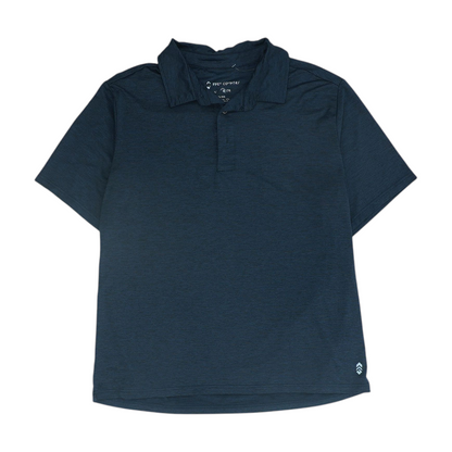 Navy Solid Short Sleeve Polo
