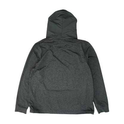 Gray Solid Hoodie Pullover
