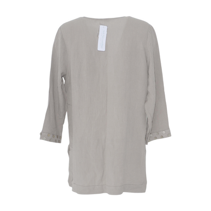Gray Petite Cardigan Sweater