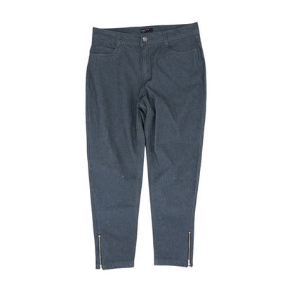 Gray Solid Chino Pants