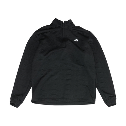 Black Solid 1/4 Zip Pullover