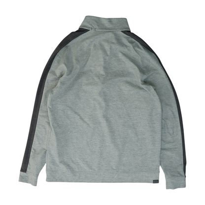 Gray Solid 1/4 Zip Pullover