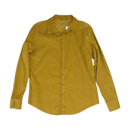 Mustard Solid Long Sleeve Button Down