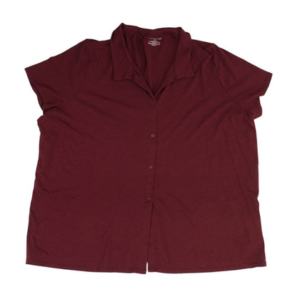 Burgundy Plus Button Down