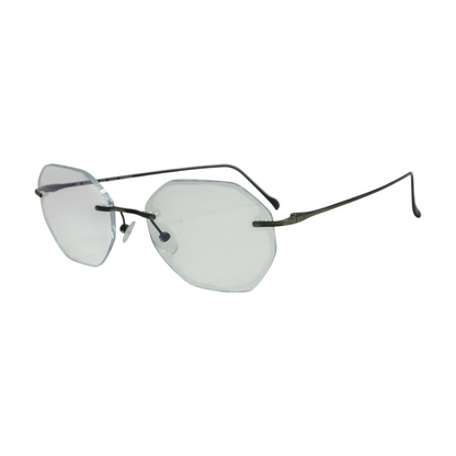 Black Geometric Prescription Eyewear