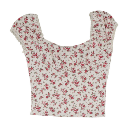 Pink Floral Blouse