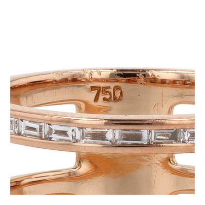 1/4 ctw 18K Rose Gold Diamond Fashion Ring