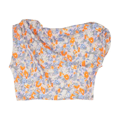 Multi Floral Sleeveless Blouse