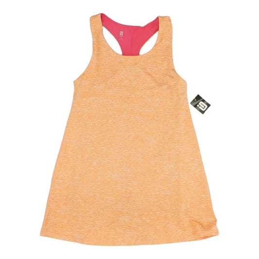 Orange Solid Mini Dress