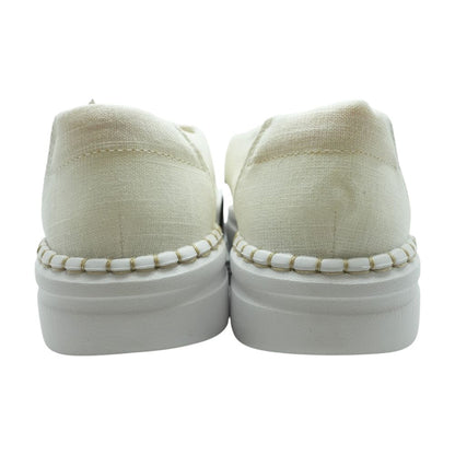 Ivory Boat Shoe Flats