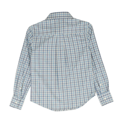 Blue Plaid Long Sleeve Button Down
