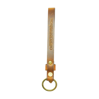 Brown Leather Keychain