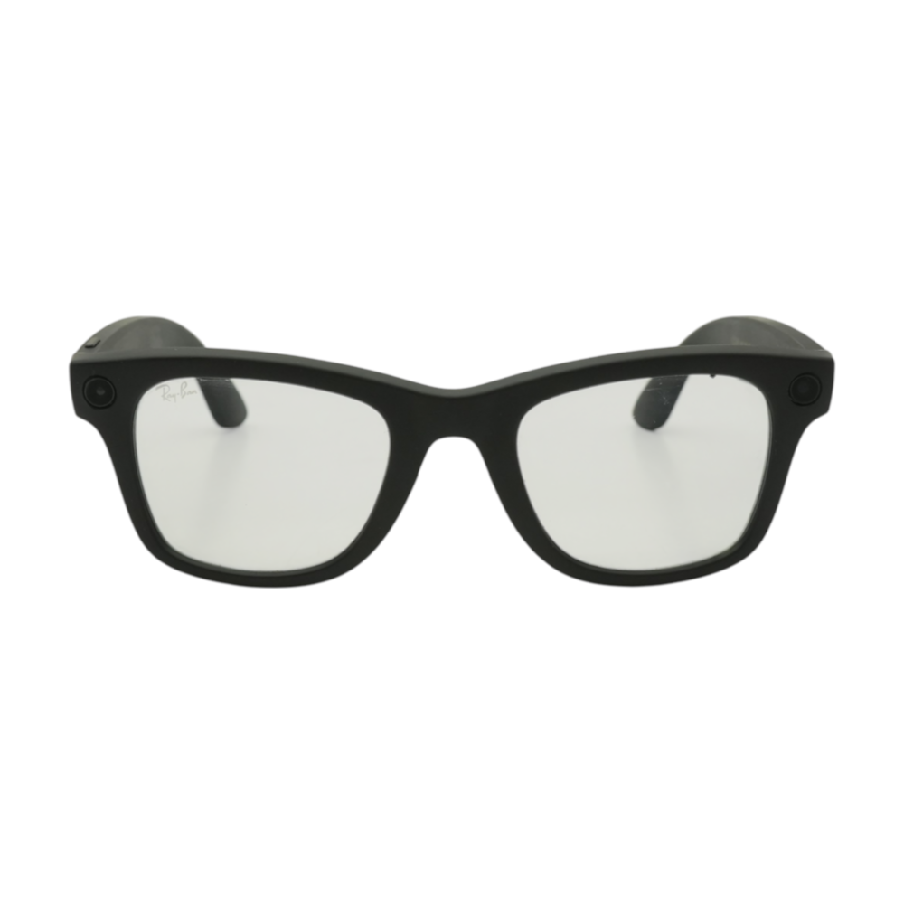 Black Wayfarer Smart Glasses
