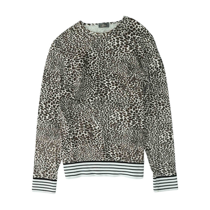 Beige Animal Print Blouse