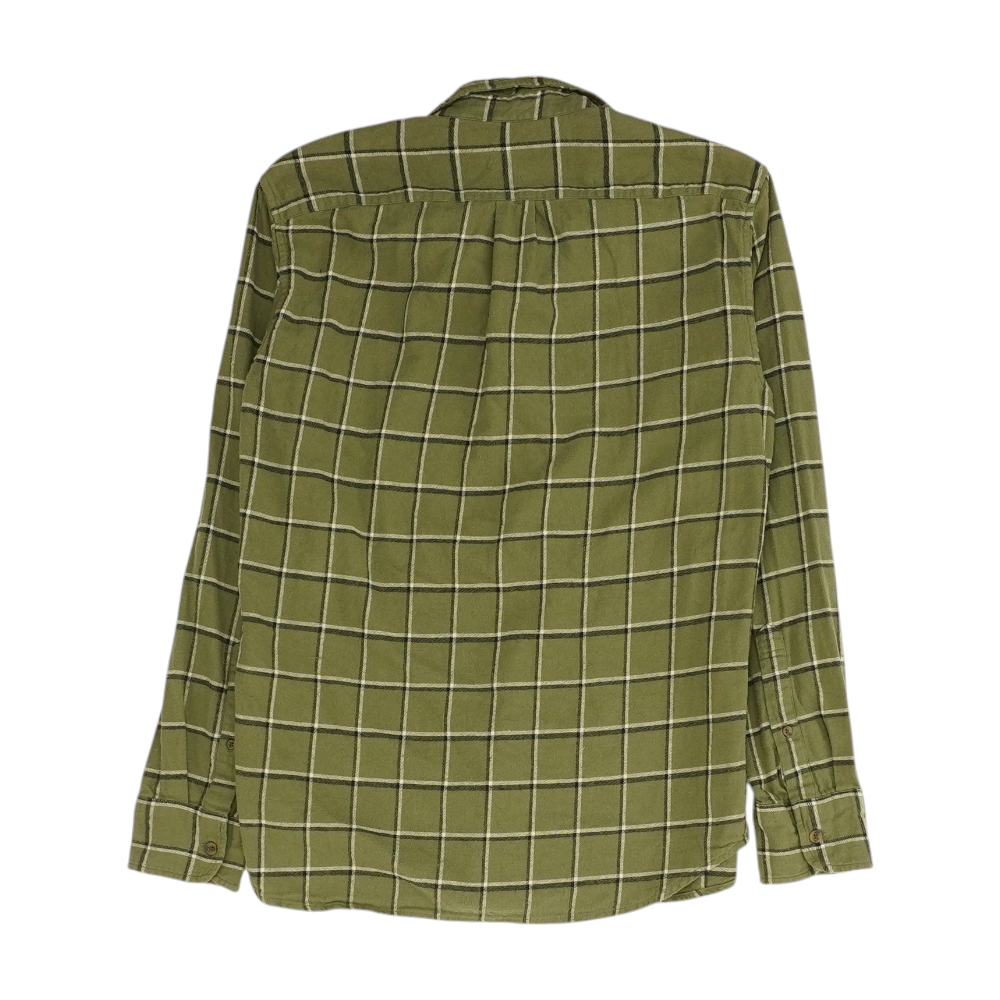 J.Crew Green Check Flannel Button Down – Image 2