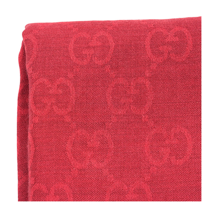 Red GG Monogram Scarf