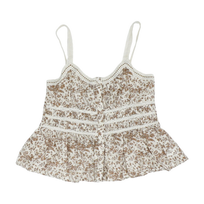 Cream Floral Blouse