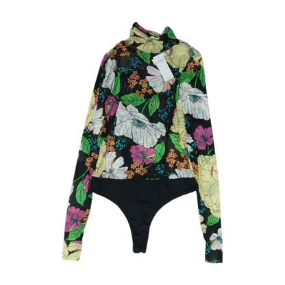Multi Floral Bodysuit Blouse