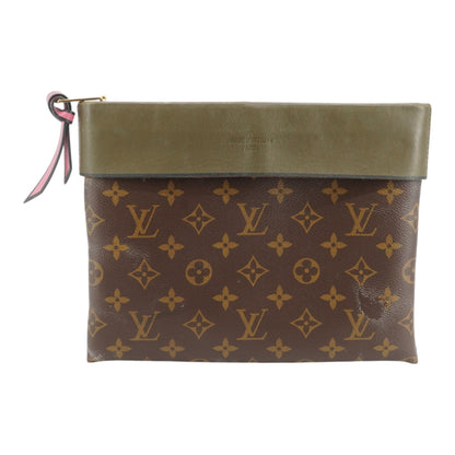 Khaki Monogram Canvas Pochette Tuileries Clutch