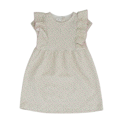 Beige Floral Dress