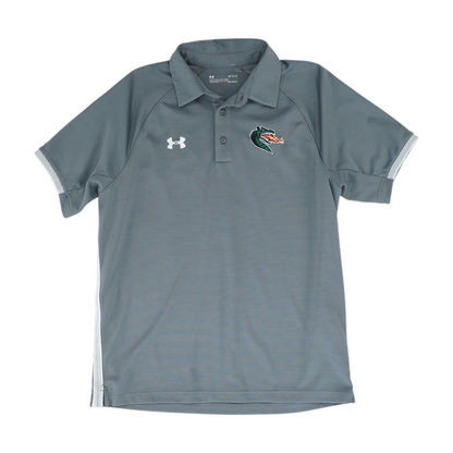 Gray UAB Blazers Solid Short Sleeve Polo