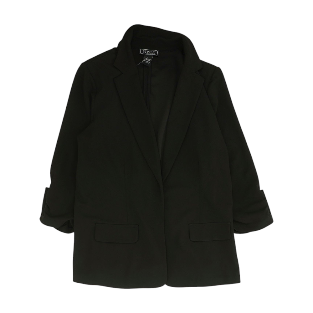 Black Solid Blazer