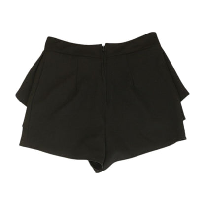 Black Solid Shorts