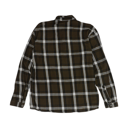 Brown Plaid Flannel Button Down