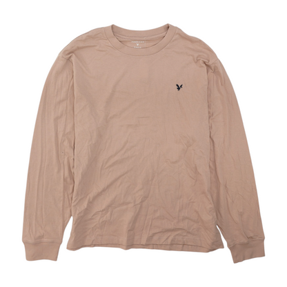 Beige Solid T-Shirt