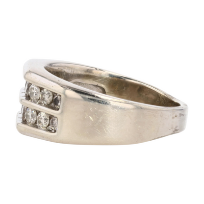 3/4 ctw 10K White Gold Diamond Band