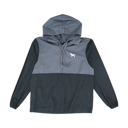 Gray Color Block 1/4 Zip Pullover