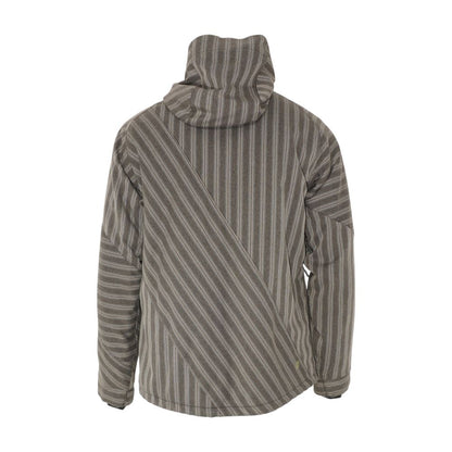 Striped Olive Ski Jacket