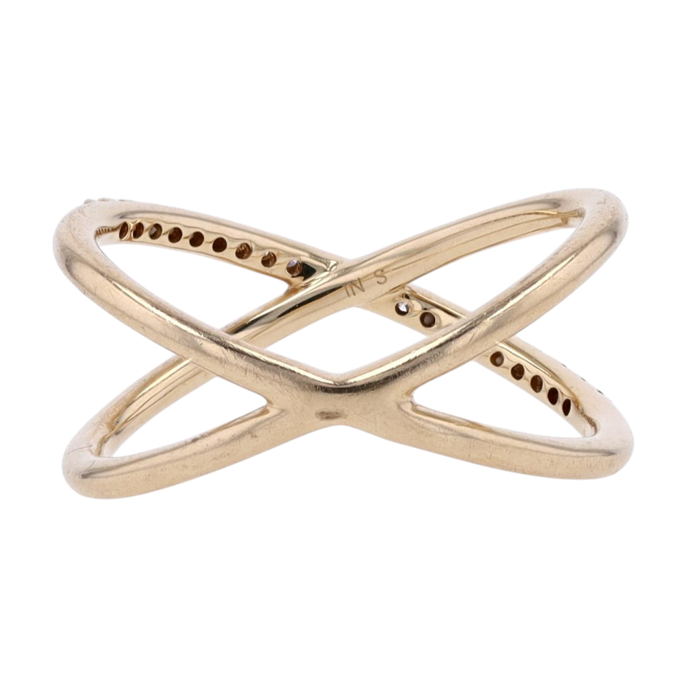 Mejuri 1/10 ctw 14K Yellow Gold Diamond Fashion Ring – Image 3