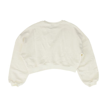 Ivory Embroidery Detail Sweatshirt