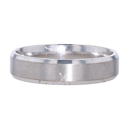 14K White Gold Band