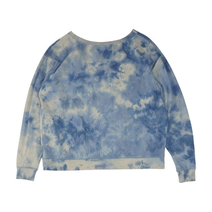 Blue Tie Dye Crewneck T-Shirt
