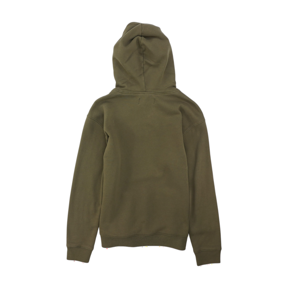 Green Solid Hoodie Pullover