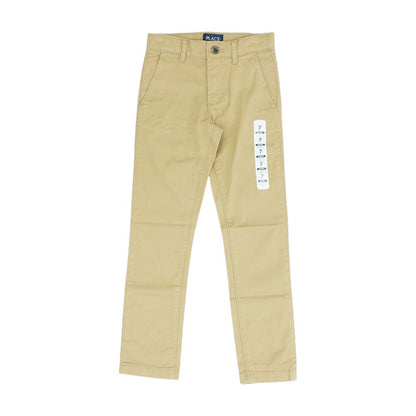 Khaki Solid Chino Pants