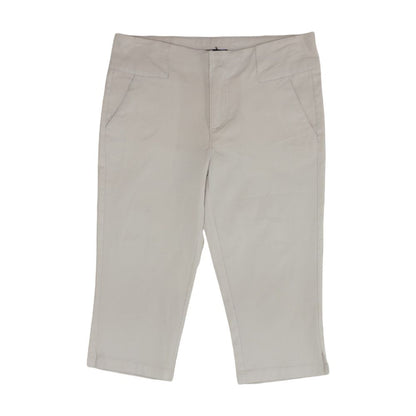 White Solid Shorts