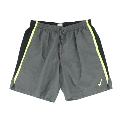 Gray Color Block Active Shorts